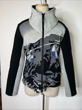 Tonia Debellis Alpine Skier Zip Up Jacket